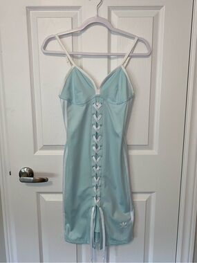 adidas Light Blue Lace-Up Dress